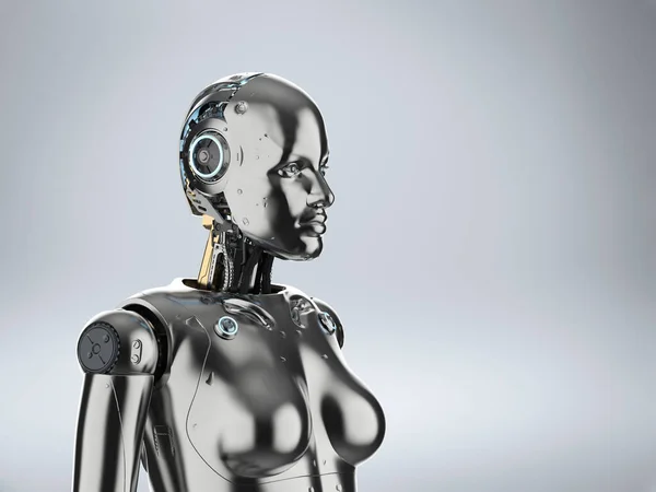 Female cyborg or robot — Stock Photo, Image