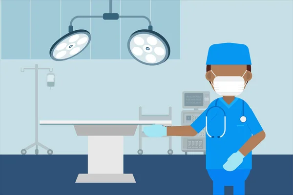 Cerrah Ameliyathanede — Stok Vektör
