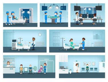 Düz tasarım vektör çizimi