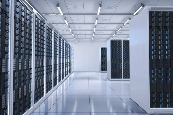 Sala Server Rendering Data Center — Foto Stock