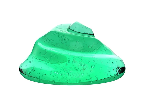 3Dレンダリング白に隔離された緑の化粧品ゲル — ストック写真