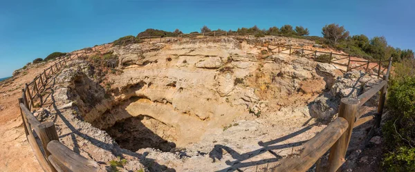 Vista Superior Caverna Benagil Algarve Portugal Fotografias De Stock Royalty-Free