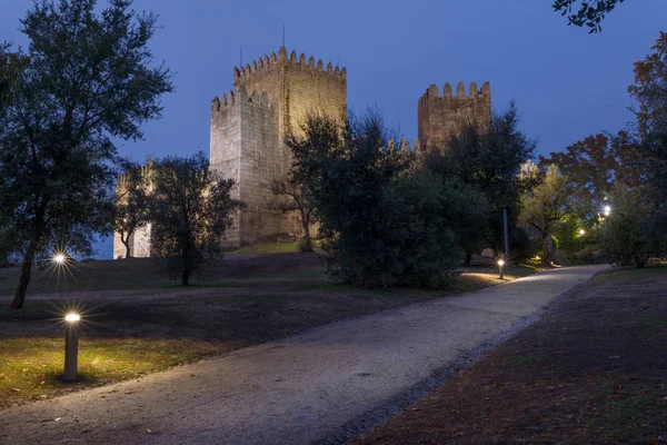 Guimaraes Castle Sunset Portugal — Stock Photo, Image