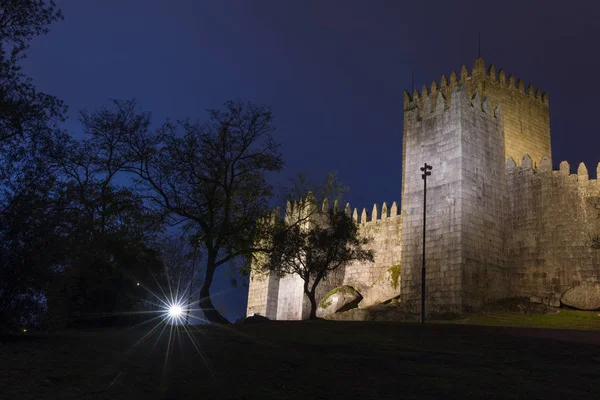 Castillo Medieval Guimaraes Atardecer Portugal — Foto de Stock
