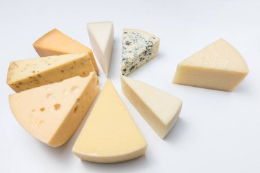 izole üzerine beyaz peynir türleri