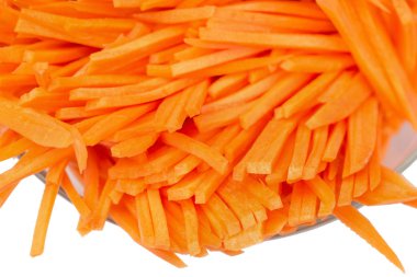 Dilimlenmiş havuç havuç arka plan. Havuç parçalar halinde dilimlenmiş. CA