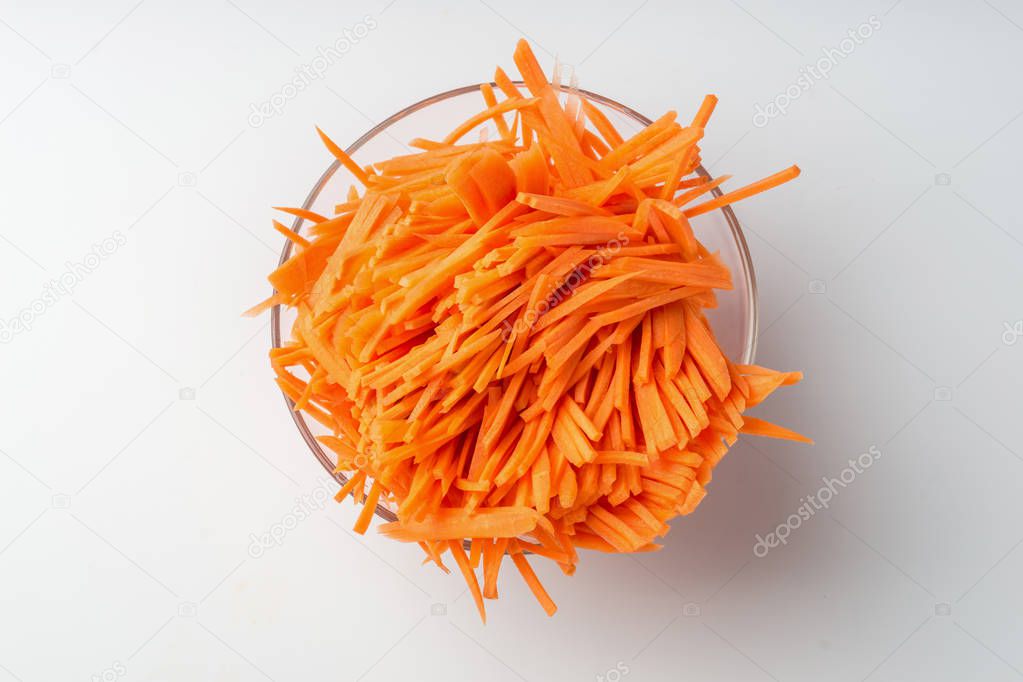 Sliced carrots Carrots background. Carrot sliced into pieces. Ca