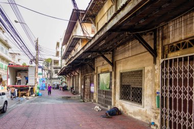 Bangkok, Tayland - 14 Şubat, Çin Mahallesi sokak