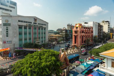 Bangkok, Tayland - 14 Şubat 2019 görüntülemek için binalar ve 