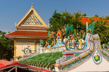 Ünlü tapınağı Bangkok, Wat Ratchaburana, Bangkok, Tayland