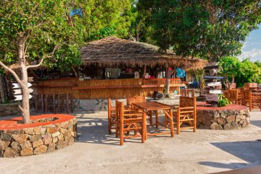 Tropik ada, lüks beach resort Beach barda