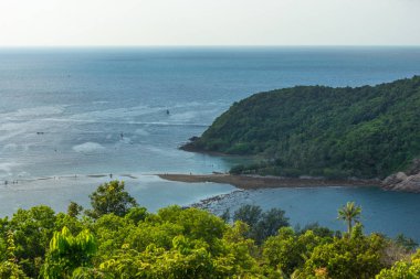 Sandy beach Tayland deniz defne hava en iyi görünümü gulf coast sh