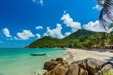 Tayland körfezideniz kıyısında plaj ile Amazing koy