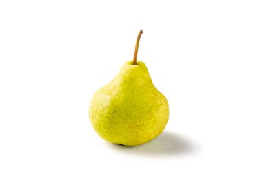 güzel taze olgun armut üzerinde beyaz izole