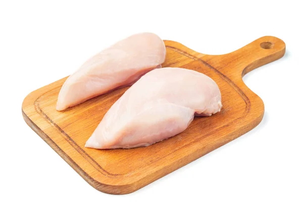 Syrové kuřecí prsíčka s koprem připraven k vaření — Stock fotografie
