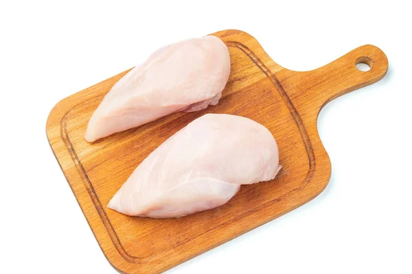 Poitrine de poulet crue à l'aneth prête à cuire — Photo