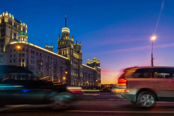 Sztálin Felhőkarcoló Moszkvai Kotelnicheskaya Töltésen Moszkva Oroszország — Stock Fotó