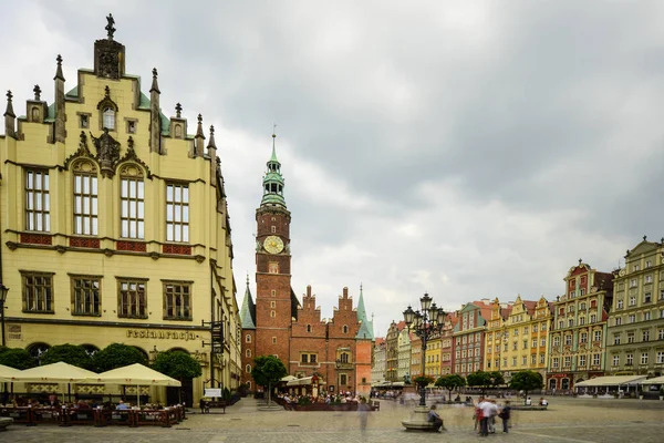 Piazza Del Mercato Vecchio Poznan Poznan Polonia Dicembre 2014 Colorate — Foto Stock