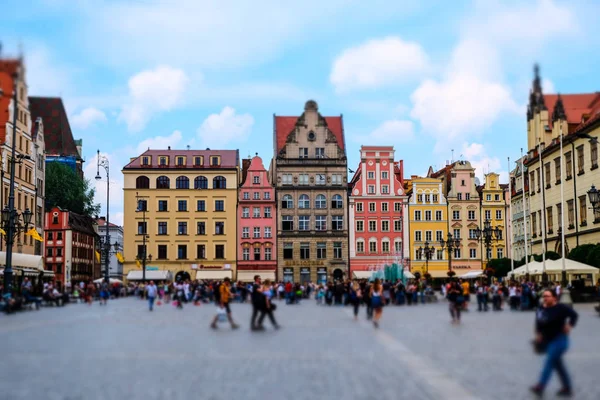 Gamla Marknadstorget Poznań Poznan Polen Den December 2014 Färgglada Gamla — Stockfoto