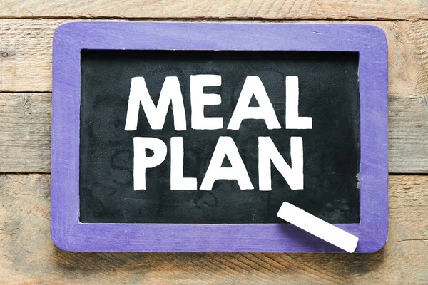 Meal plan inscription for today. — Stock Photo, Image