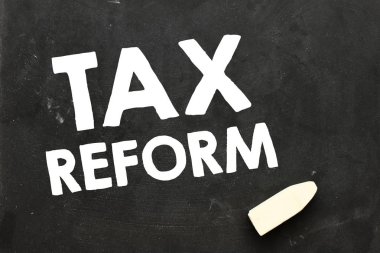 Vergi reformu metin yazı tahtası