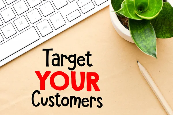 Target Your Customers Business Concept — Stock Photo, Image