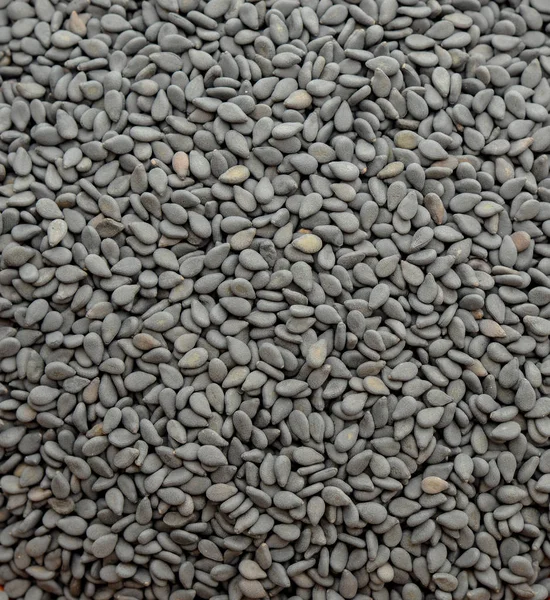 Closeup Background Black Sesame Seeds — Stock Photo, Image