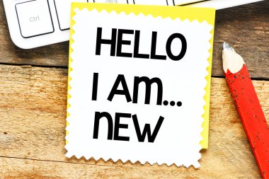 Merhaba ben olduğumu yeni metin kavramı