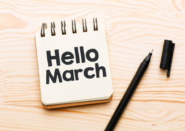 Hello march text in a блокнот
.