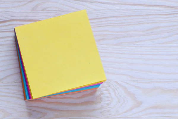 Blank Yellow Notepad Top View — Stock Photo, Image