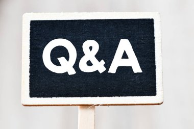 Metin Q&A ile siyah kart