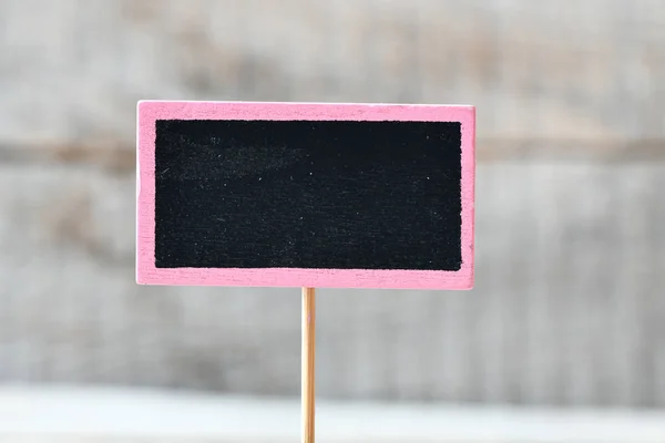 Close View Empty Chalkboard Wooden Backdrop — Stock Photo, Image