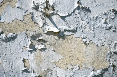 Çatlak yıpranmış boya arka planlı duvar