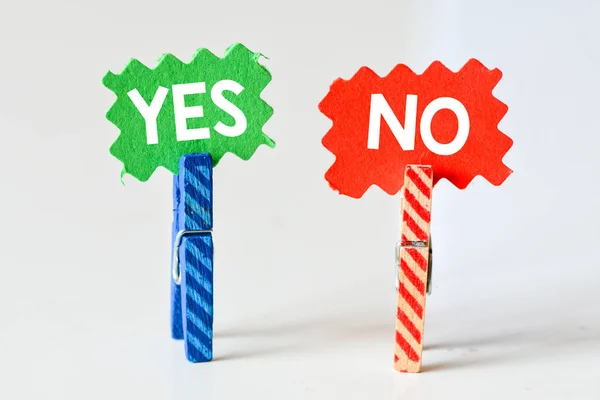 Yes Tags Pins — Stock Photo, Image