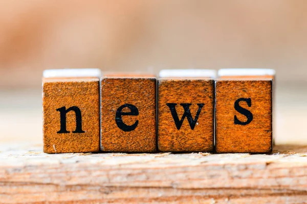 News Text Concept Alphabet Letters Sings News — Stock Photo, Image