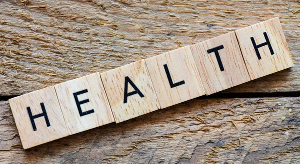 Gezondheid Alfabet Letters Standen Gezondheid — Stockfoto