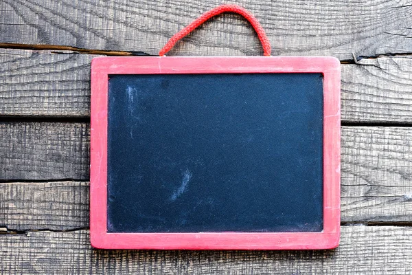 Wooden Frame Black Board Empty Space — Stock Photo, Image