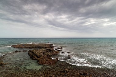 Deniz üzerinde bulutlu gökyüzü görünümü, Kore