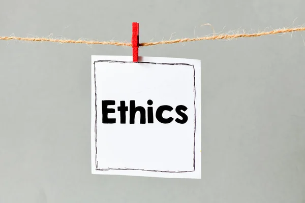 Ethics Card Close — Stock Photo, Image