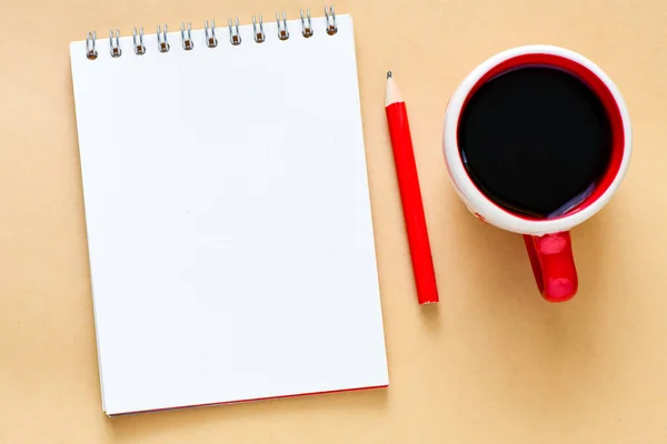 Top View Office Table Desk — Stock Photo, Image