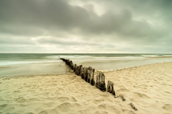 Paysage Naturel Mer Par Une Journée Nuageuse Venteuse — Photo