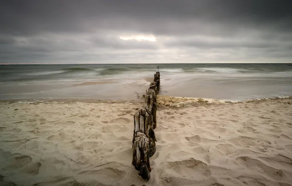 Natural Landscape Sea Cloudy Windy Day — Stock Photo, Image