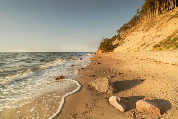 Захід Сонця Біля Моря Природа Пейзаж Заході Сонця — стокове фото