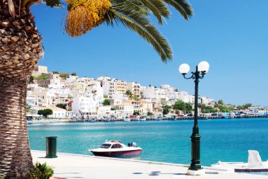 Sitia, Girit, Yunanistan 'ın resim limanı. 