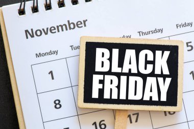Black Friday Chalkboard Tatil Satışı Tanıtımı Tabelası