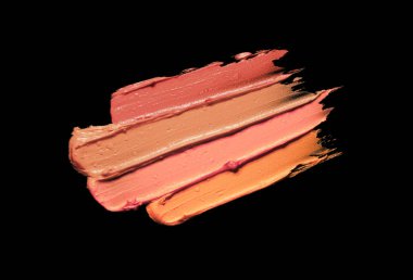 Kahverengi çıplak ruj doku karalama siyah Yalıtılmış zemin üzerine