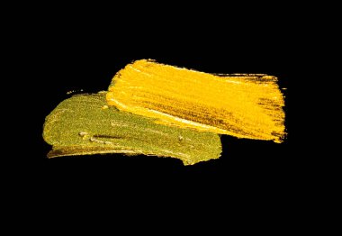 İzole ruj leke siyah arka plan