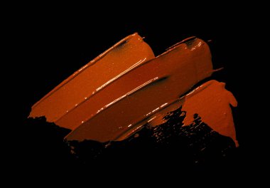 İzole ruj leke siyah arka plan