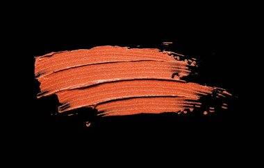 İzole ruj leke siyah arka plan