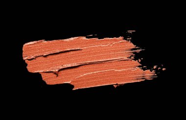 İzole ruj leke siyah arka plan